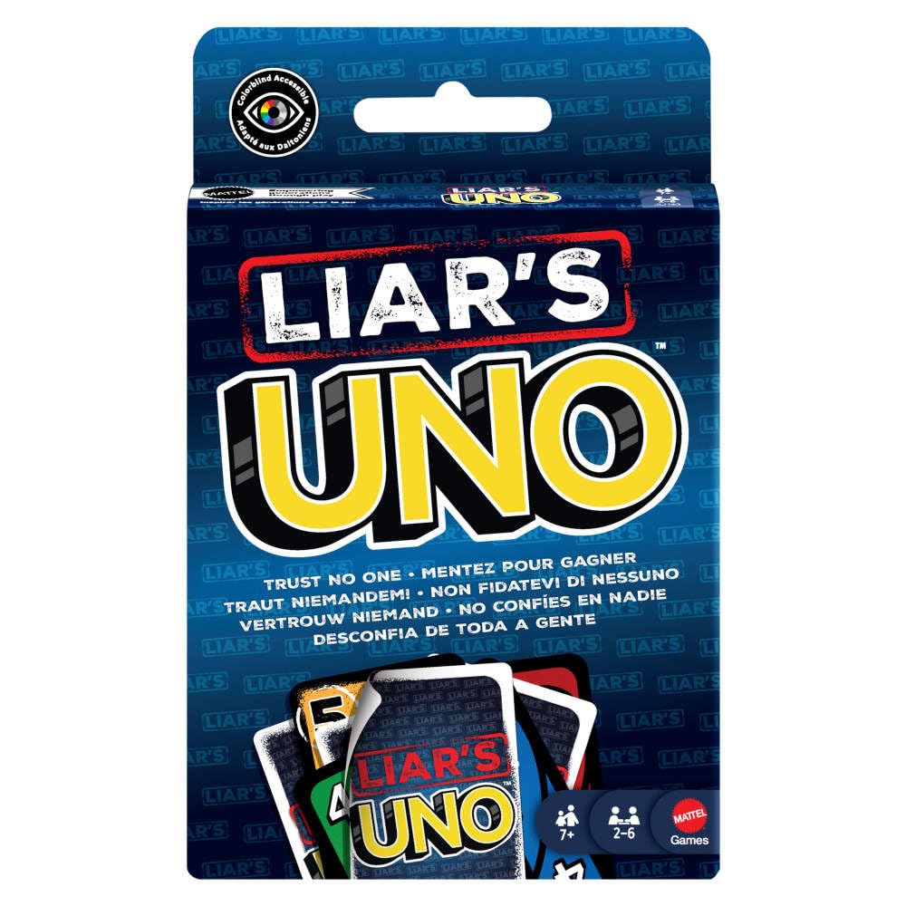 Mattel Games Liar’s UNO Card Game | Bluffing & Trickery