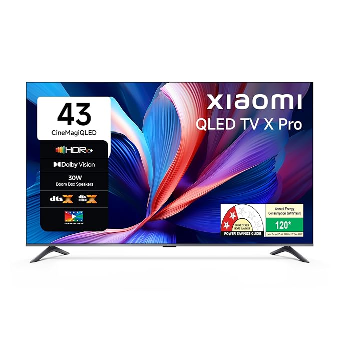 Xiaomi X Pro 43-inch 4K QLED Smart TV | Dolby Vision & HDR10+