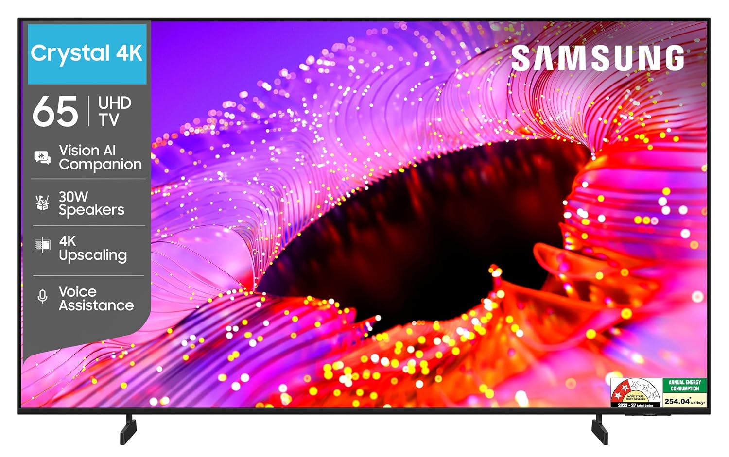 Samsung 65-Inch Crystal UHD 4K Vision AI Smart TV | 2026