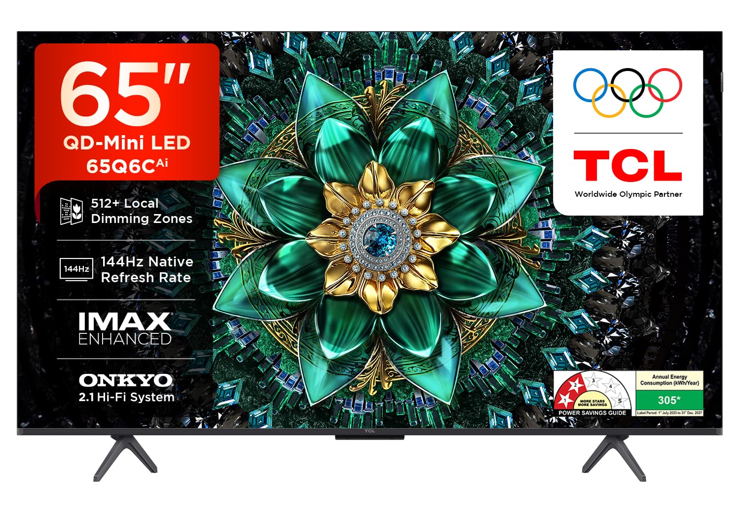 TCL 65-Inch Smartchoice 4K QD-Mini LED Google TV 65Q6C