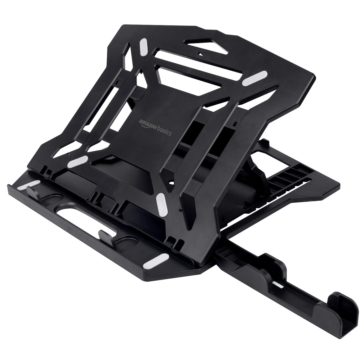 Amazon Basics 2-in-1 Laptop & Mobile Stand – 8 Height Levels, Anti-Slip & Heat Dissipation
