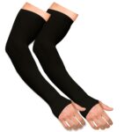 Boldfit Arm Sleeves for Men & Women – UV Protection Hand Sleeves with Thumb, Breathable Sports Arm Cover for Running, Biking & Cricket