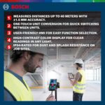 Bosch GLM 400 Laser Distance Measurer – 40m Range Digital Measuring Tool with High Accuracy & IP54 Protection