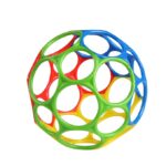 Bright Starts Oball Easy Grasp Classic Ball – Flexible BPA-Free Baby Toy