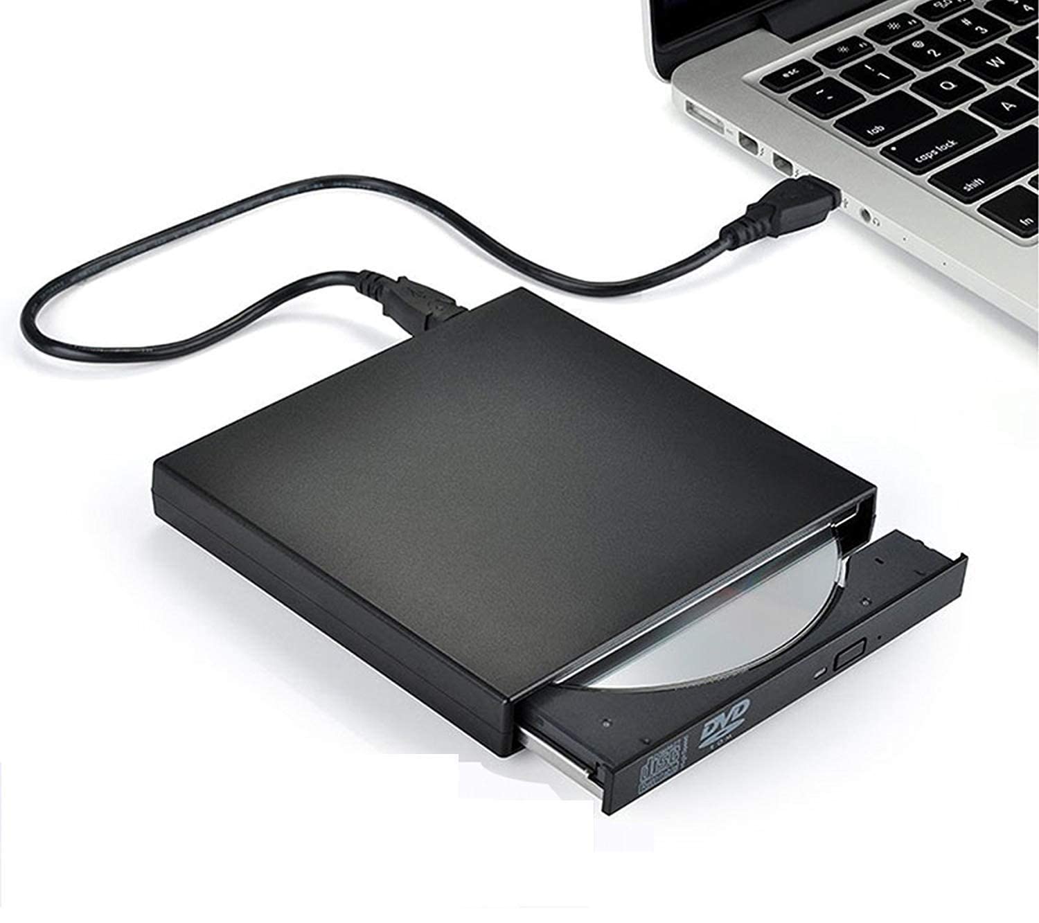 CEZO External USB 3.0 CD/DVD Drive – Portable Slim DVD Writer for Laptop & Mac