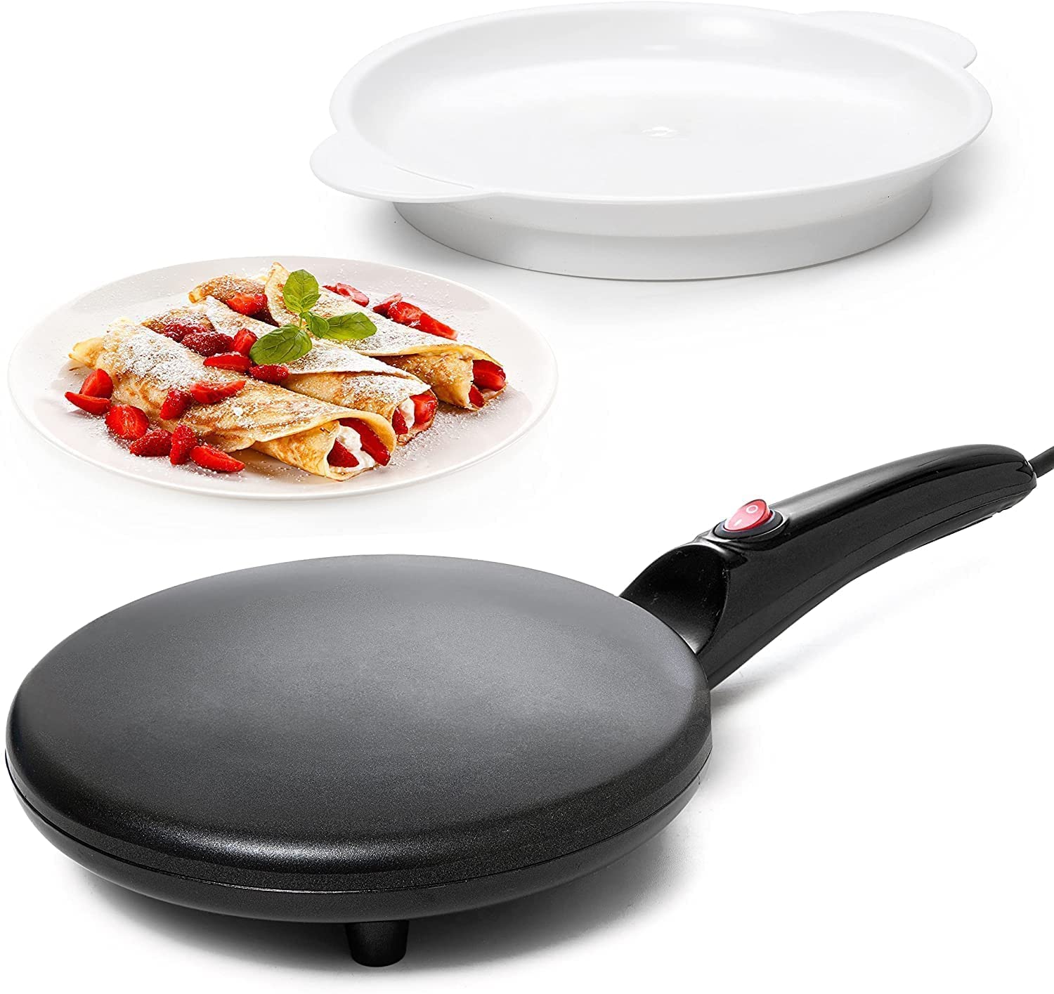 COLBEX Electric Crepe Maker & Dosa Maker – Non-Stick Automatic Hot Plate for Pancakes, Dosa & Crepes (900W)