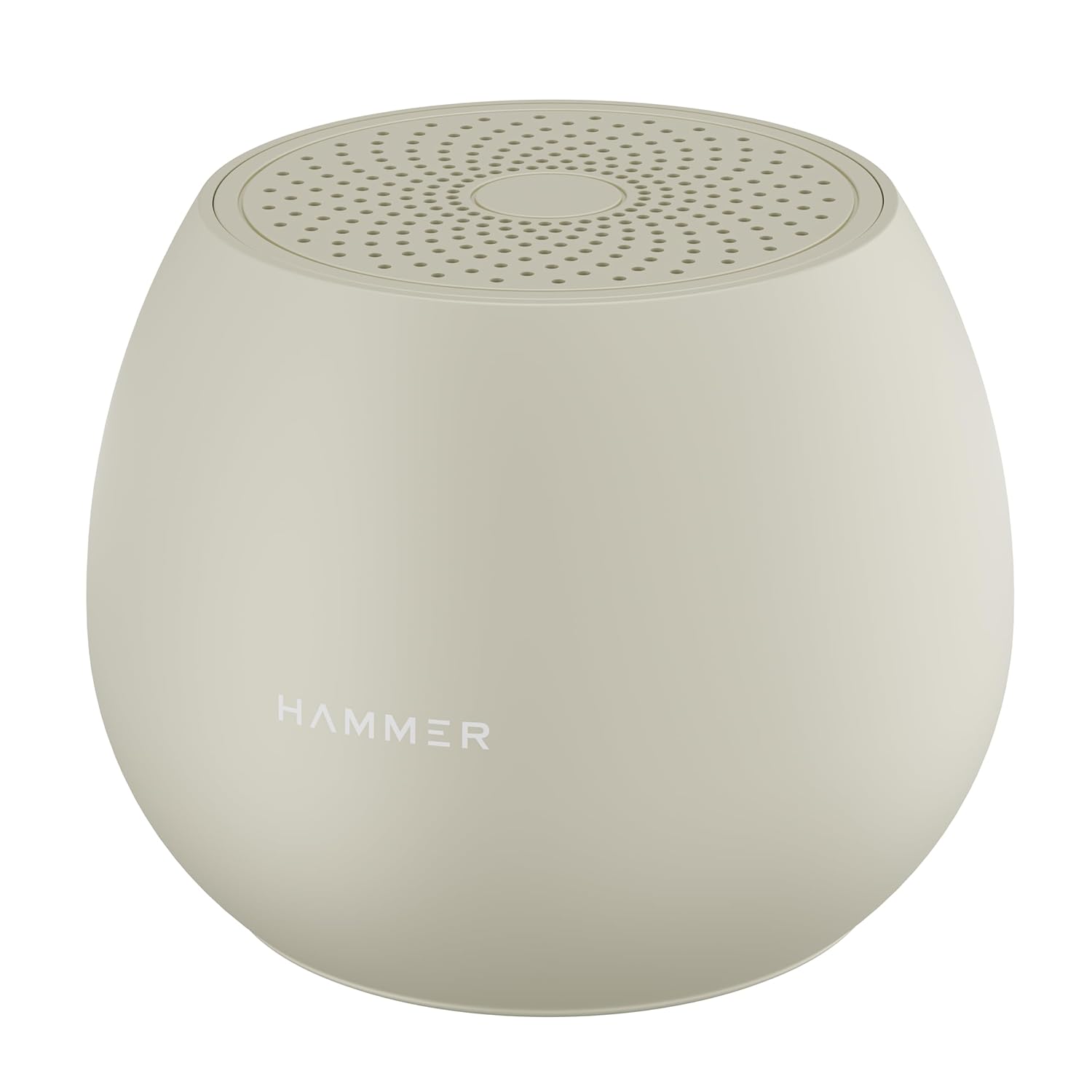HAMMER Drop 5W Bluetooth Wireless Speaker – TWS, 1200mAh Battery, FM Radio, TF Card & USB (Beige)