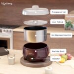 Lifelong Yogurt & Curd Maker Machine – Automatic Probiotic Yogurt Maker with Temperature Control, 1L Stainless Steel Container (LLECM18)