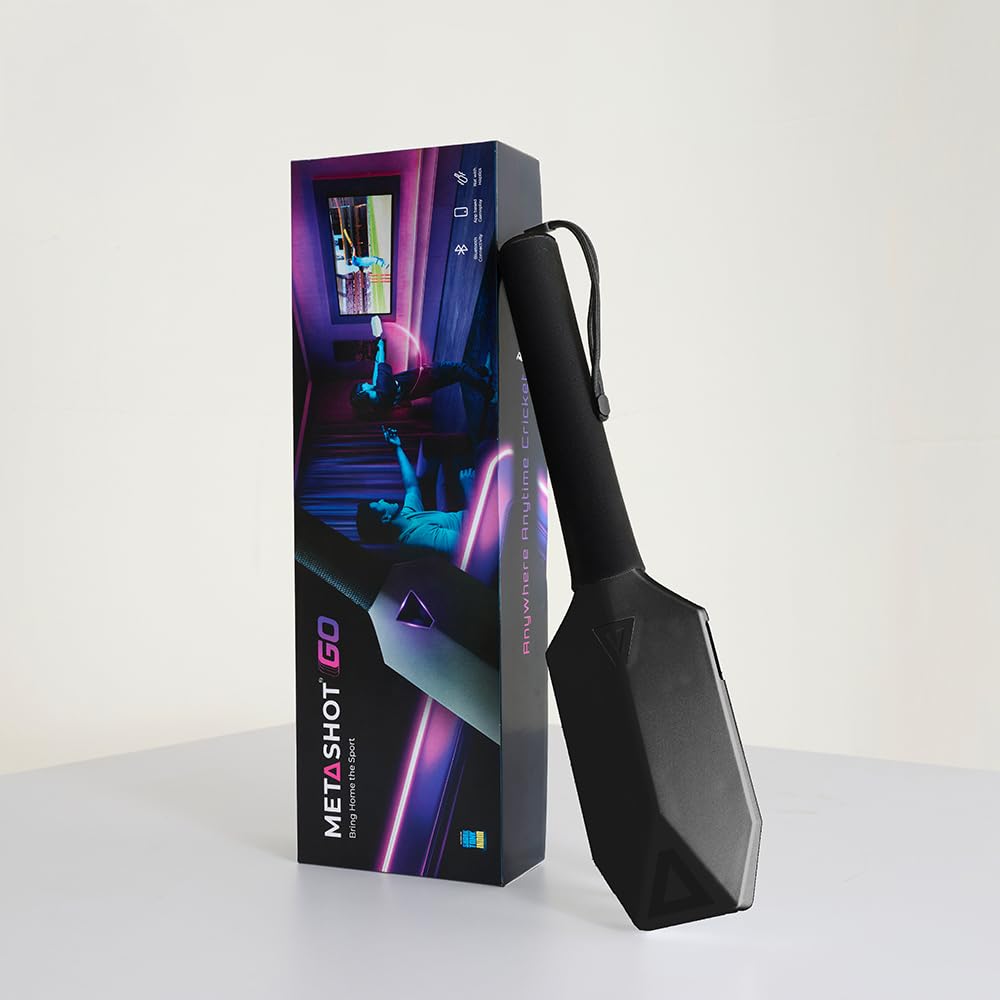 MetaShot GO Smart Cricket Bat Game – Motion Sensor Indoor Cricket Gaming Controller for TV & Mobile