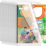 Self Adhesive Book Cover Set (30 Sheets) – Waterproof Transparent Book Cover with Diamond Pattern for School Books & Notebooks