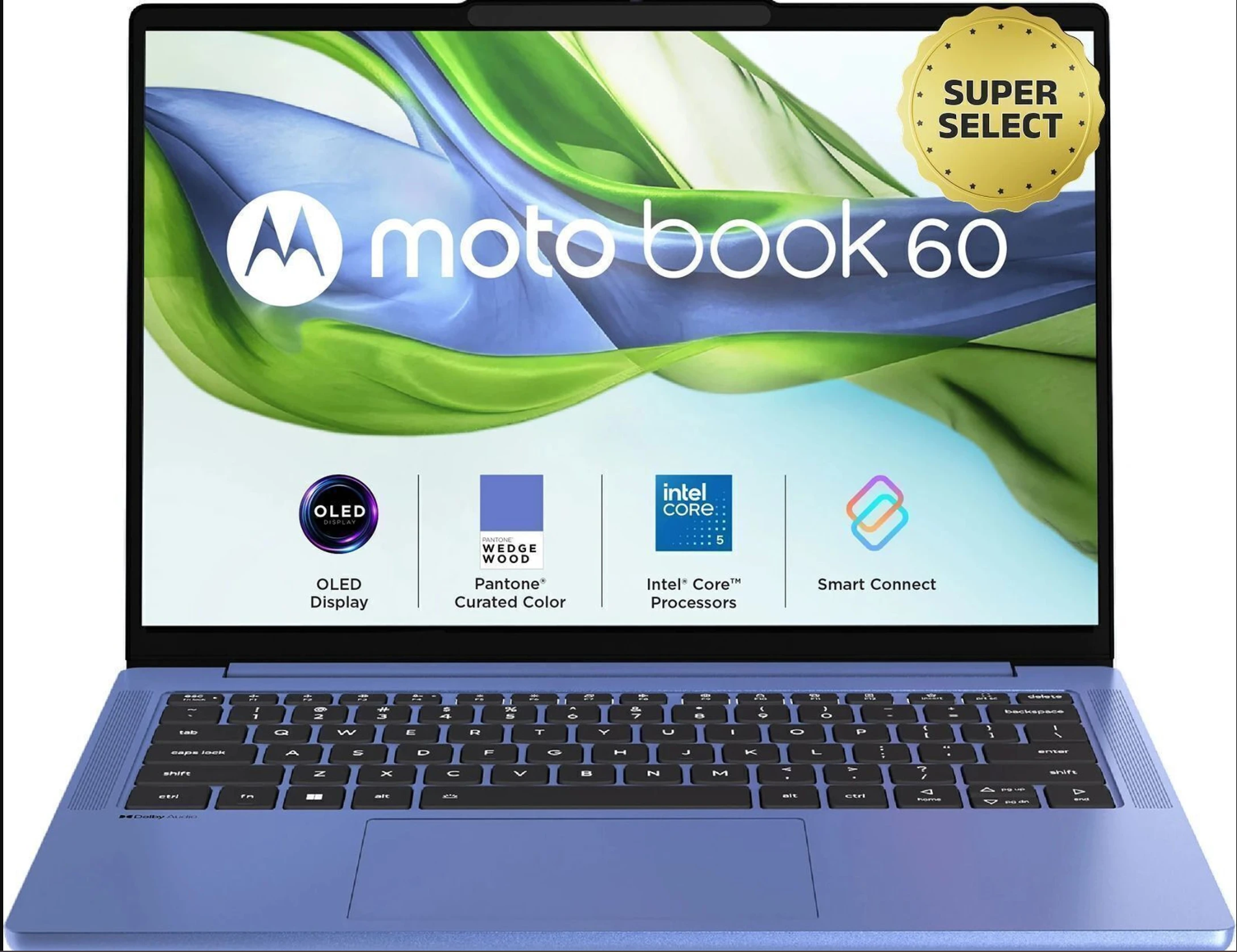 Motorola Moto Book 60 OLED Laptop (Core 5 210H, 16GB RAM, 512GB SSD) – 14” 120Hz Thin & Light