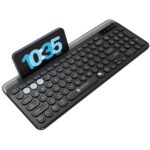 Portronics Bubble 3.0 Wireless Keyboard – Bluetooth + 2.4GHz Rechargeable Multi-Device Keyboard with Numpad